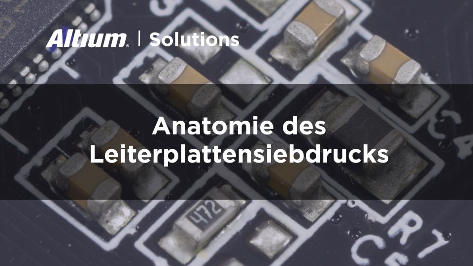 Anatomie des Leiterplattensiebdrucks