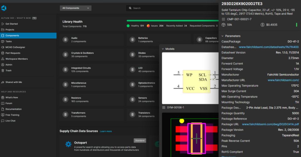 Library management interface screenshot