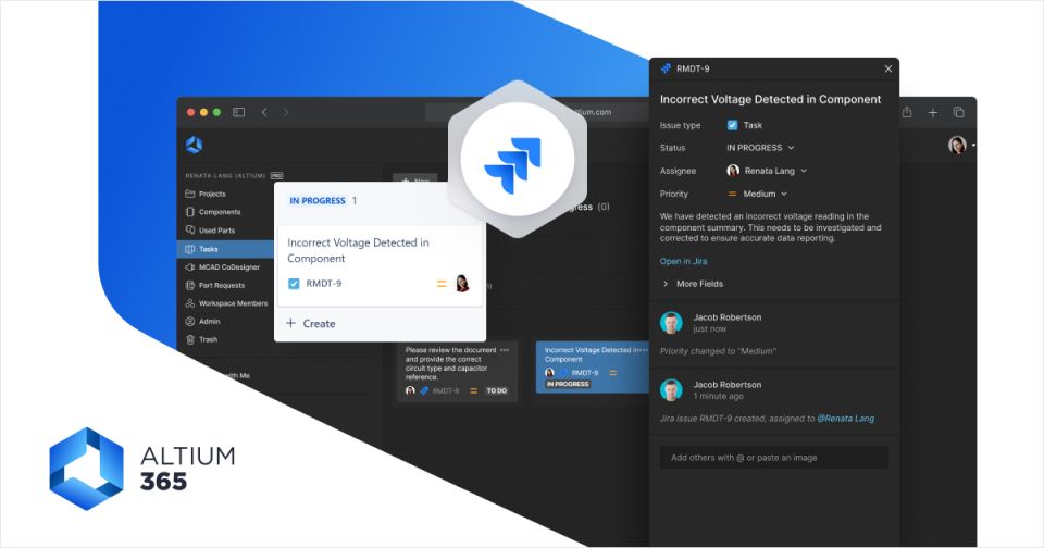 Plongée approfondie dans les fonctionnalités d'intégration de Jira avec Altium 365