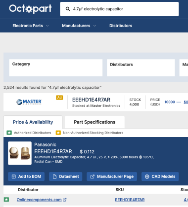 Moje osobiste doświadczenie z wykorzystaniem Octopart do przyspieszenia pozyskiwania komponentów elektronicznych