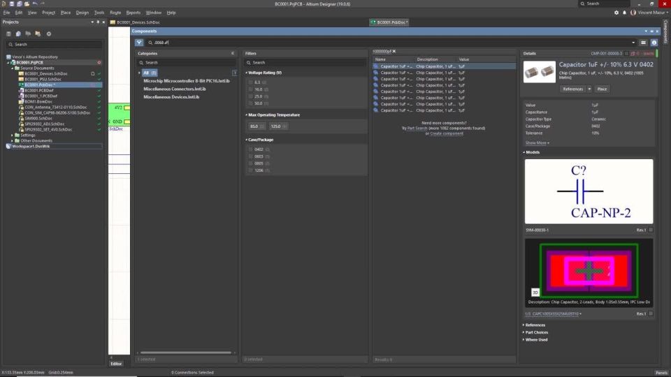 New Components Panel