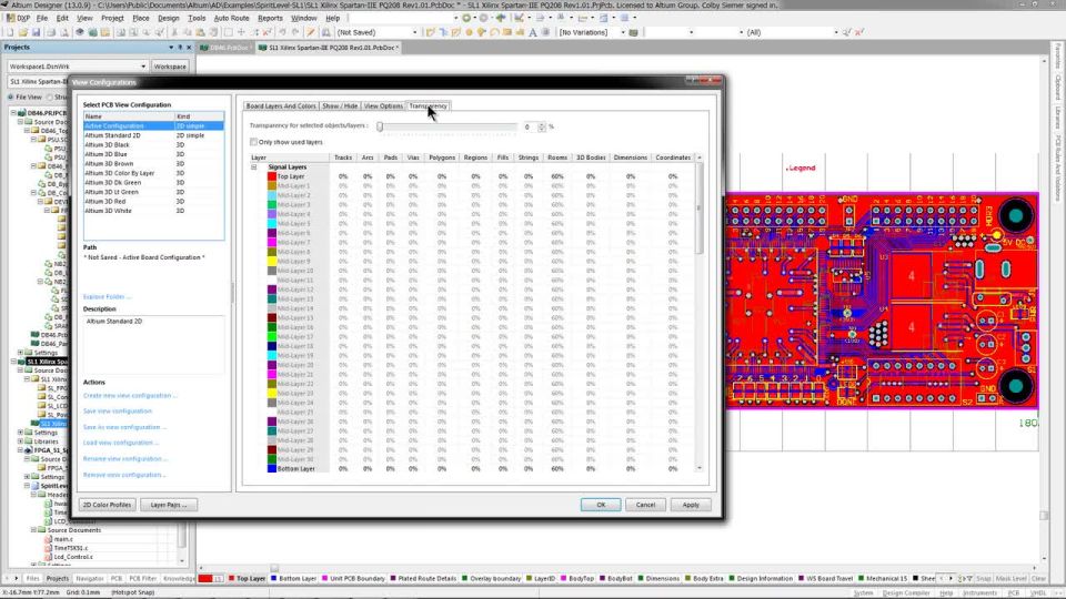 PCB Object And Layer Transparency - Features