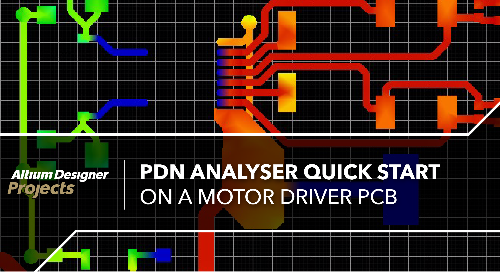 Szybki start analizatora PDN na płytce PCB sterownika silnika
