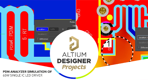 PDN Analyzer Simulation of 65W Single IC LED Driver