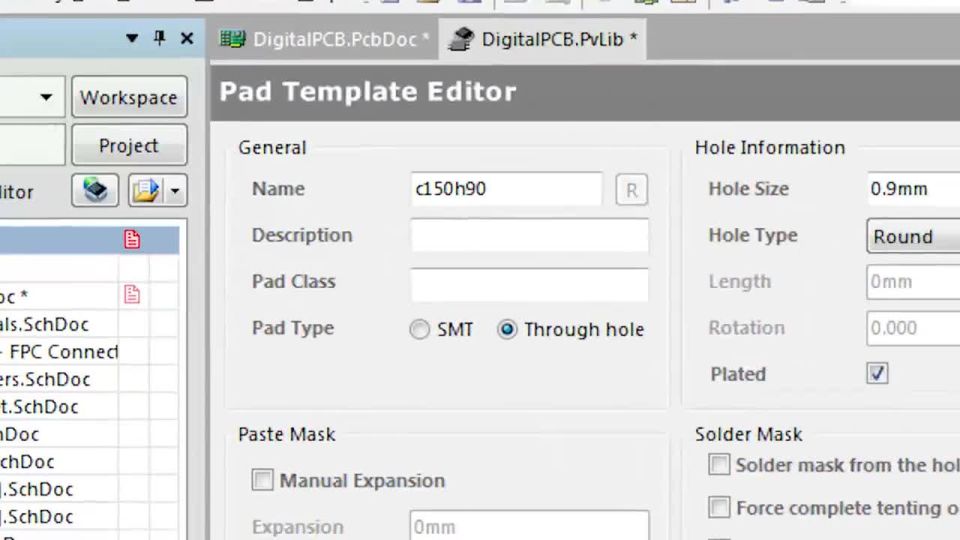Pad & Via Libraries - Features