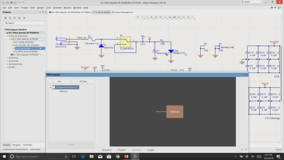 Power Distribution Network Analyzer