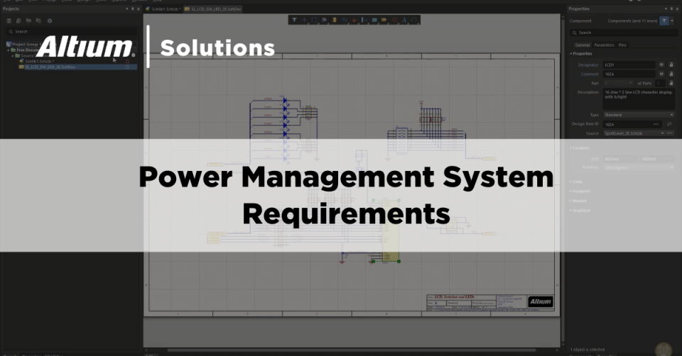 Elektronika mocy dla baterii litowo-żelazowo-fosforanowych w Altium Designer