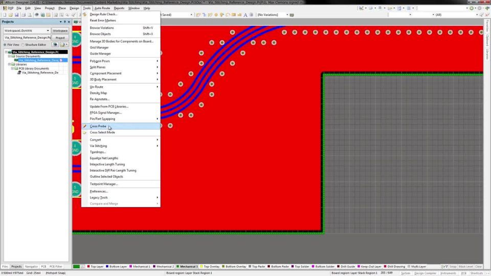 Regional Via Stitching Enhancement - Features