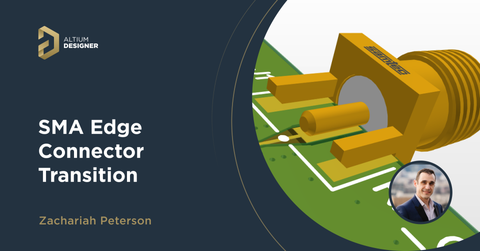 Przejścia złącza krawędziowego SMA w PCB RF