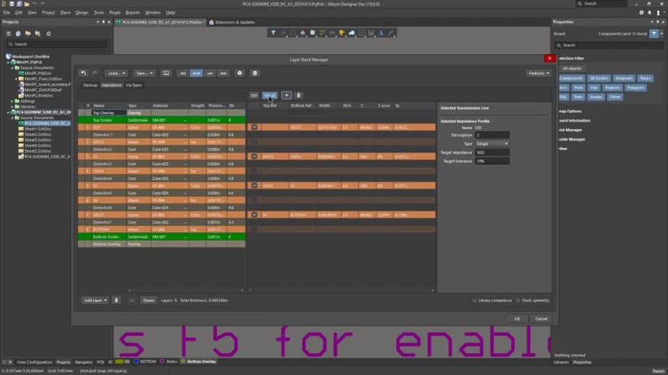 Stackup Impedance Profiles Manager Sneak-Preview