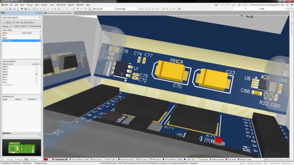 Support for Generating Folded STEP Models of a Board - Features