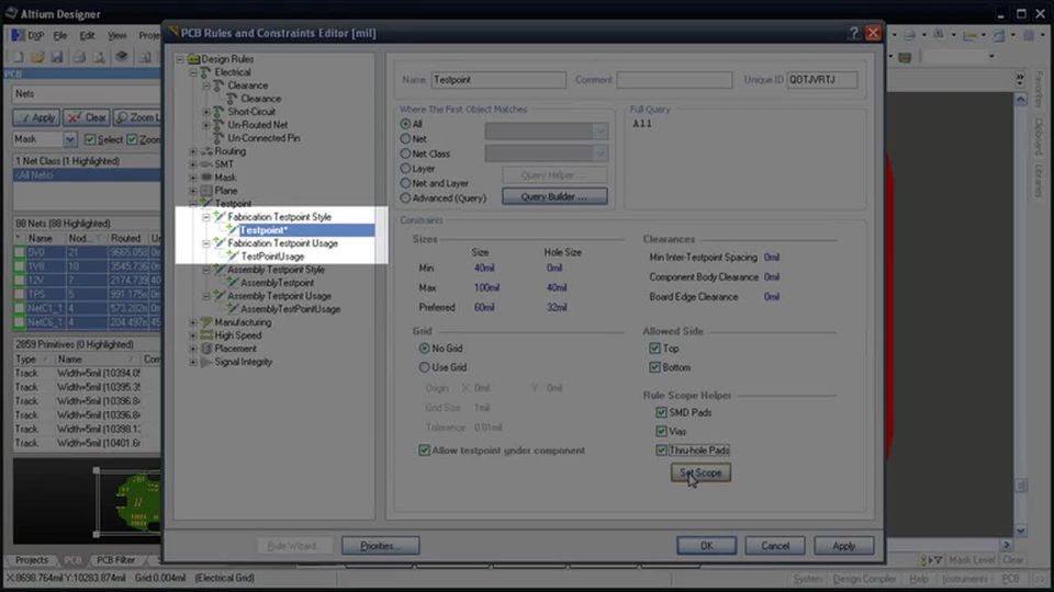 Testpoints : Testpoint Manager - Features