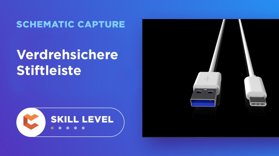 Verdrehsichere Stiftleiste