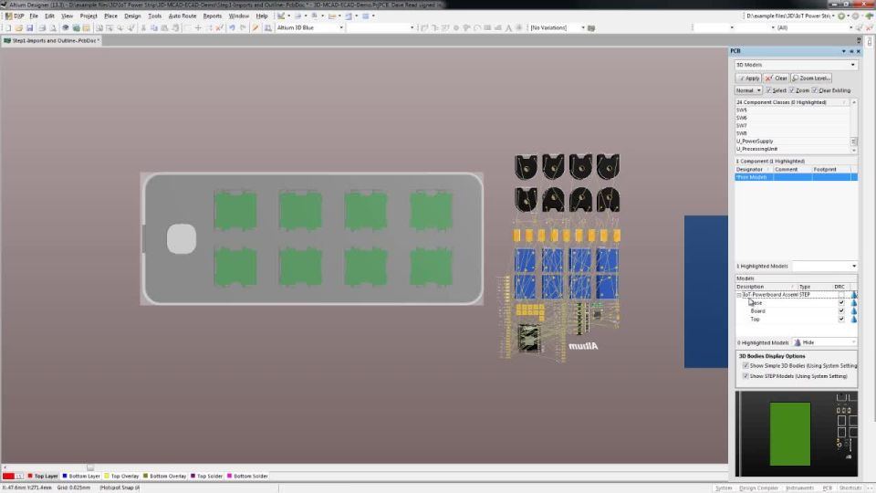 Working With MCAD Case Assemblies - Features
