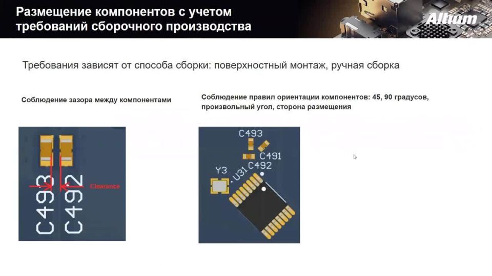 20191112 Вебинар Размещение компонентов на печатной плате в Altium Designer