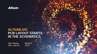 PCB Layout Starts in the Schematics