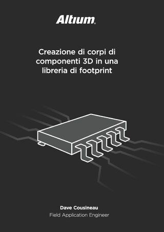 Creazione di corpi di componenti 3D in una libreria di footprint
