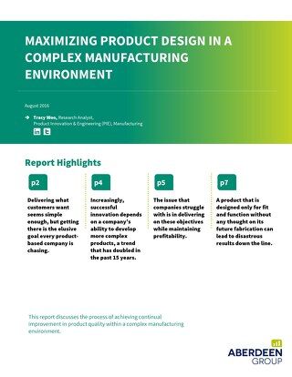 Maximizing Product Design in a Complex Manufacturing Environment