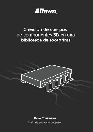 Creación de cuerpos de componentes 3D en una biblioteca de footprints