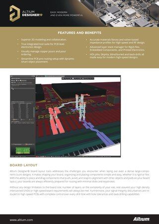 Altium Designer 19 Board Layout Feature Set