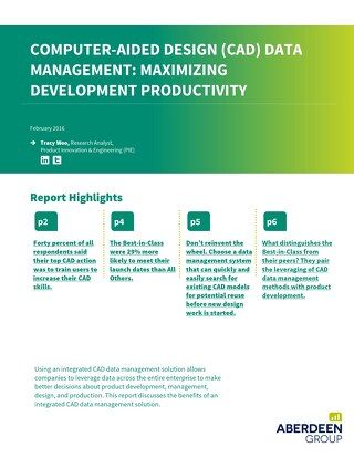 Computer-Aided Design (CAD) Data Management: Maximizing Development Productivity